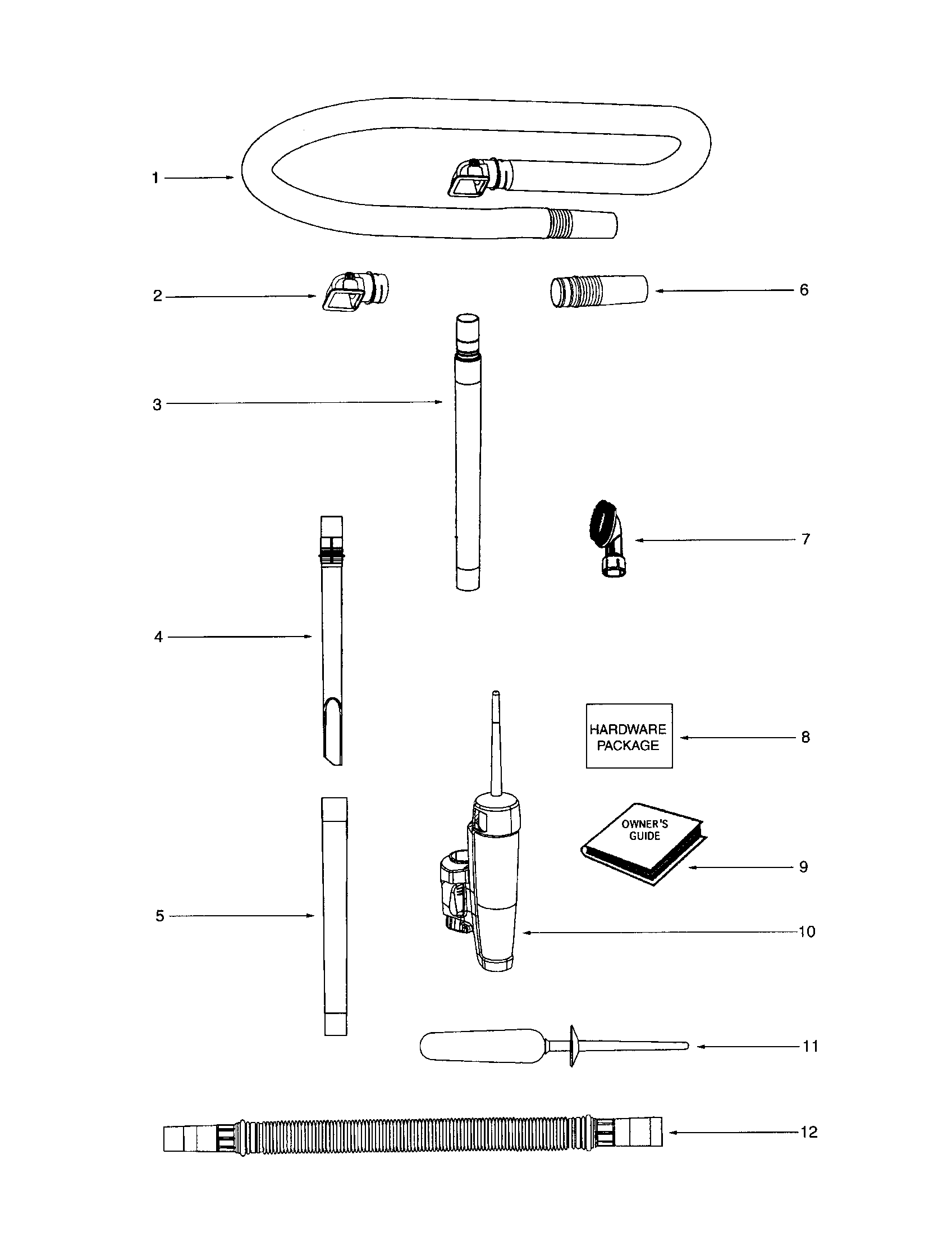 Eureka 5850AZ hose diagram