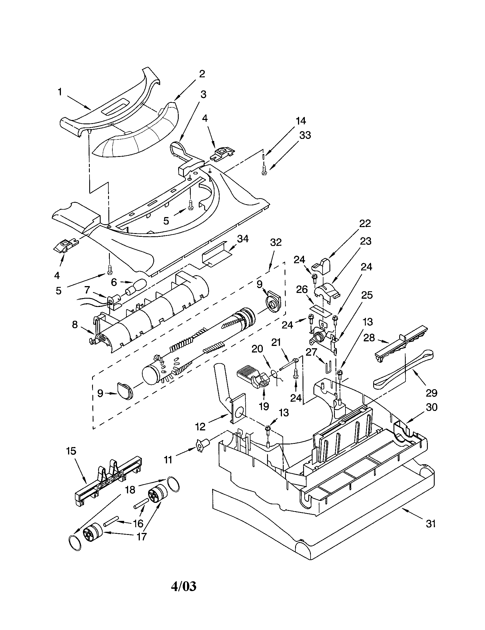 Kenmore 11633612301 nozzle diagram