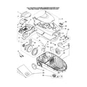 Kenmore 11622513200 canopy/motor, fan diagram