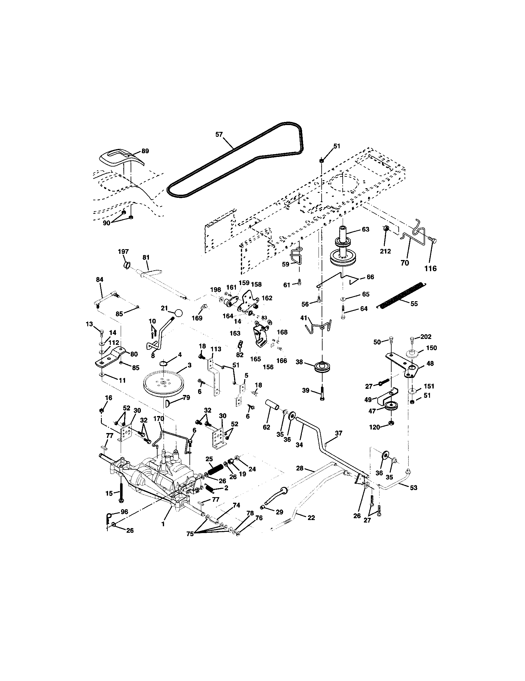 Craftsman 917272674 ground drive diagram