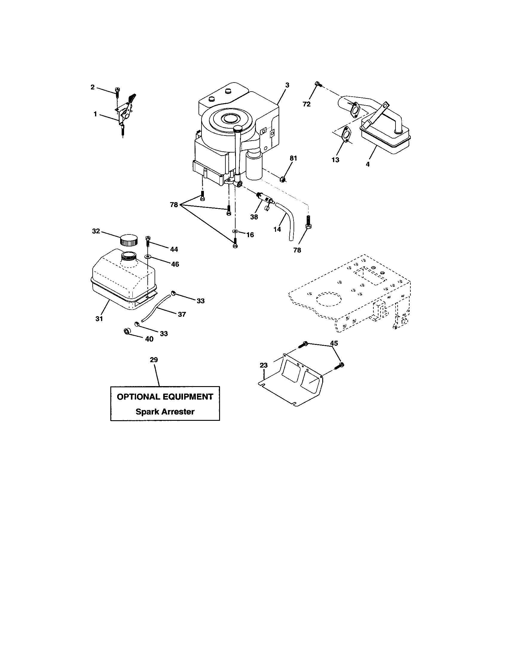 Craftsman 917272674 engine diagram