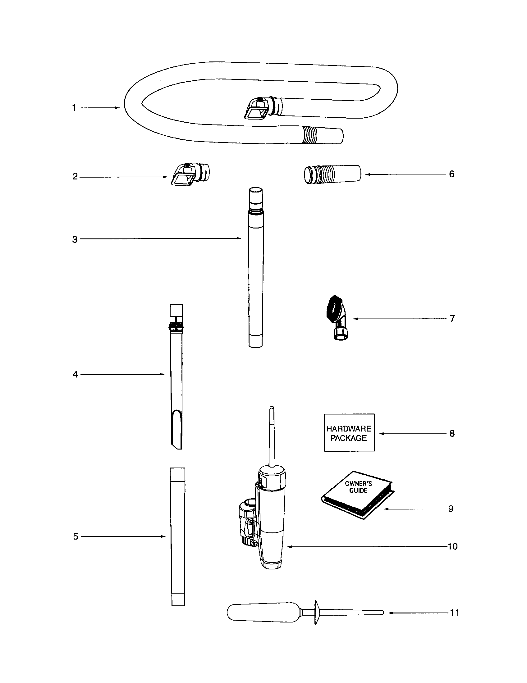 Eureka 5847BV hose/attachments diagram