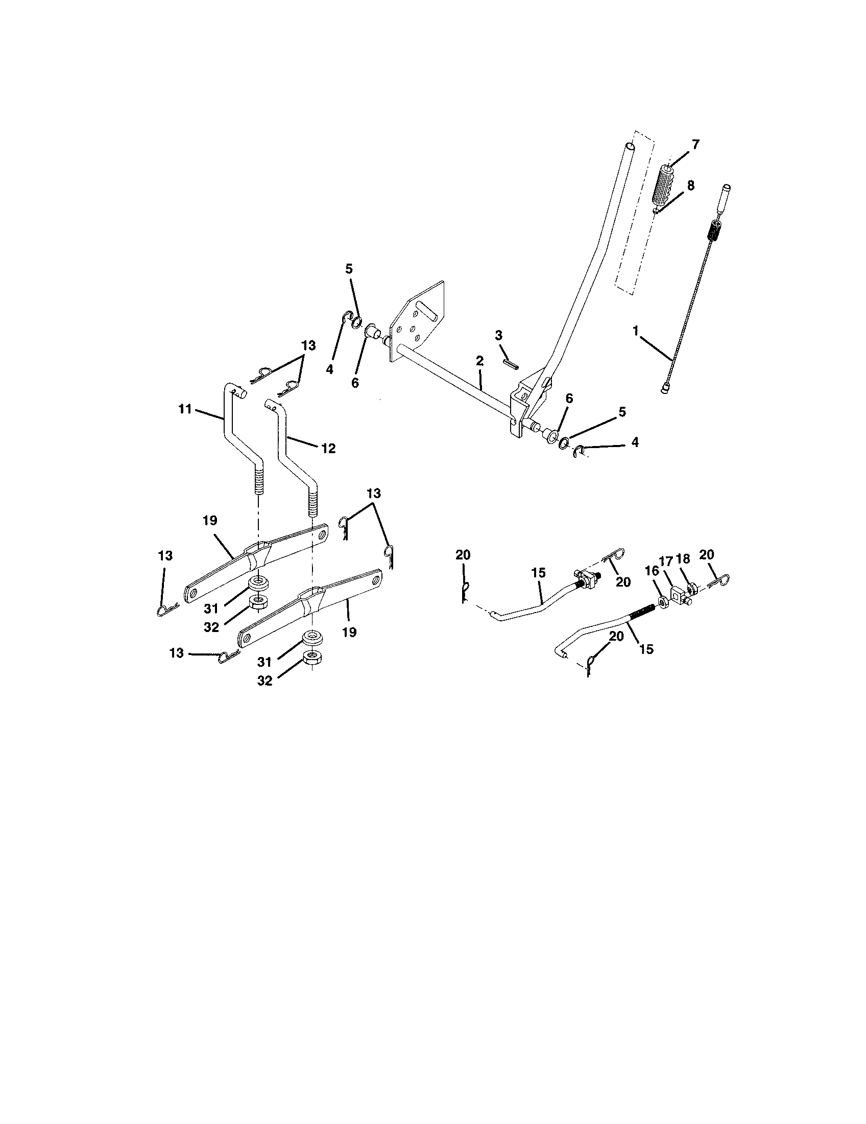 Craftsman 917272759 lift assembly diagram