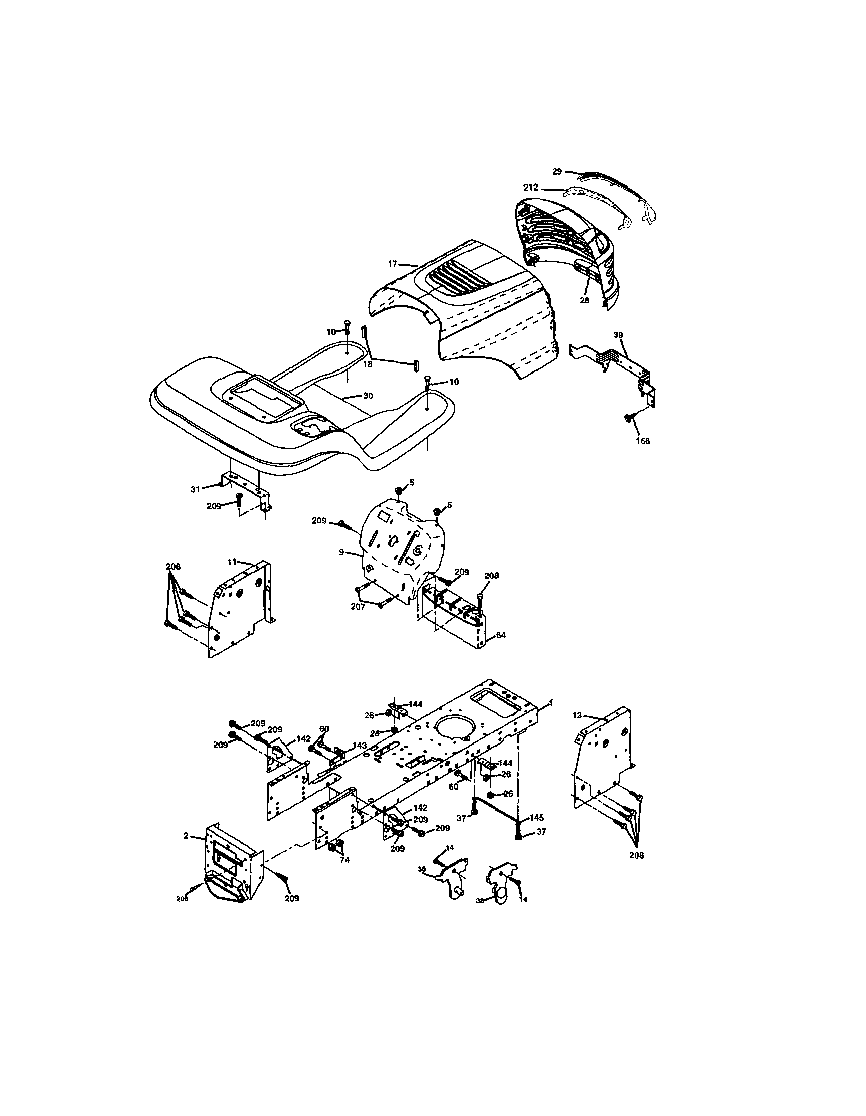 Craftsman 917272762 chassis and enclosures diagram