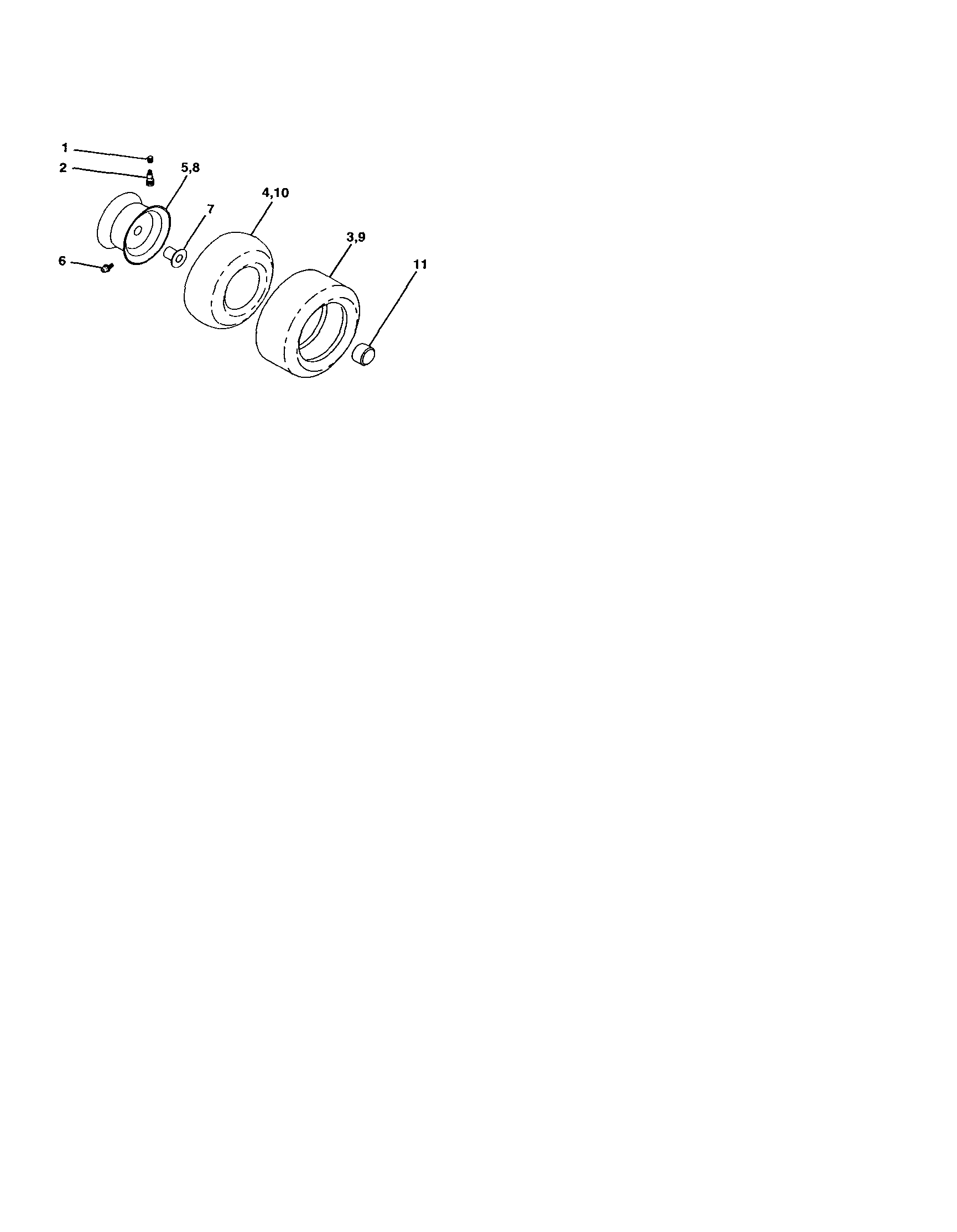 Craftsman 917272930 wheels and tires diagram