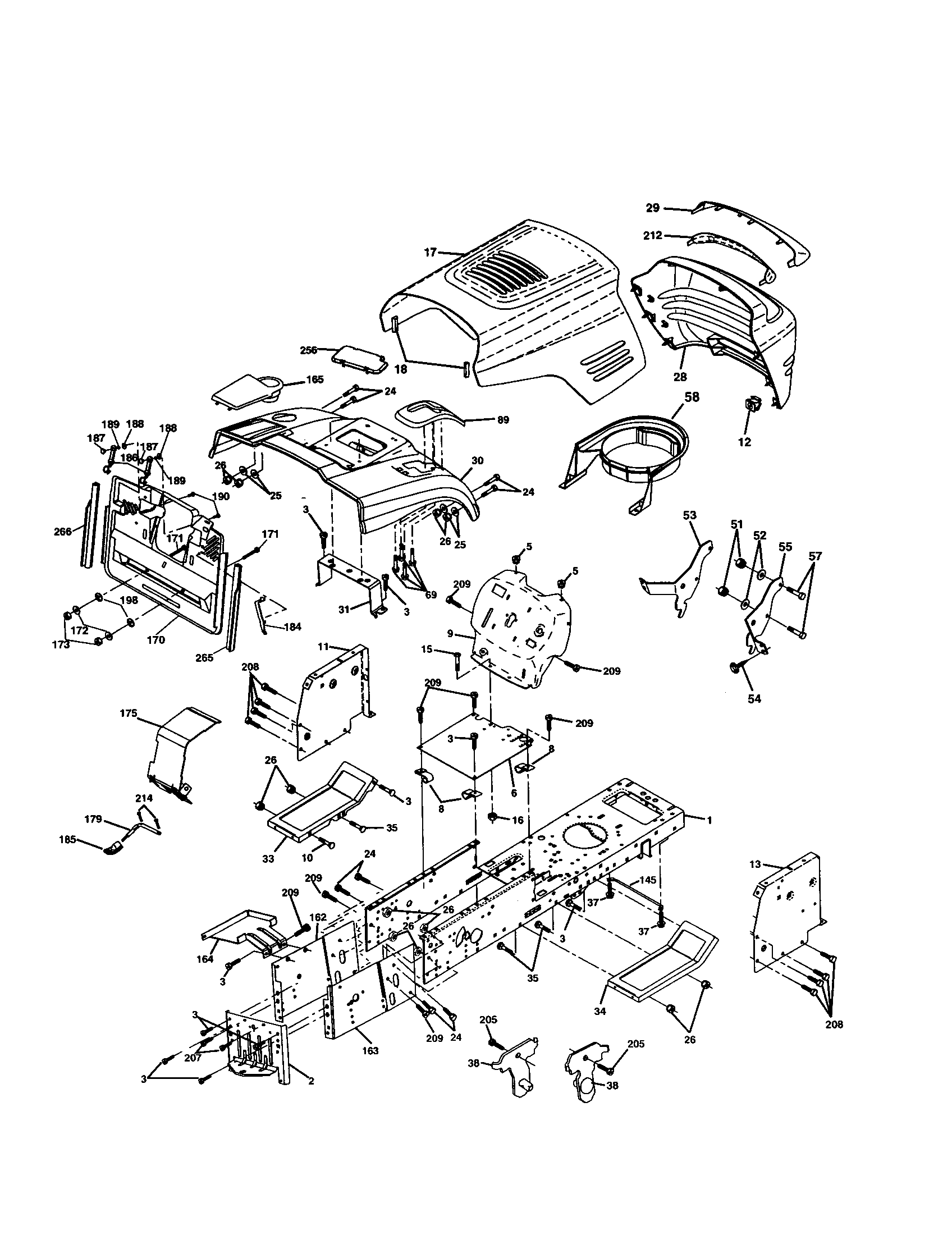 Craftsman 917277121 chassis and enclosures diagram