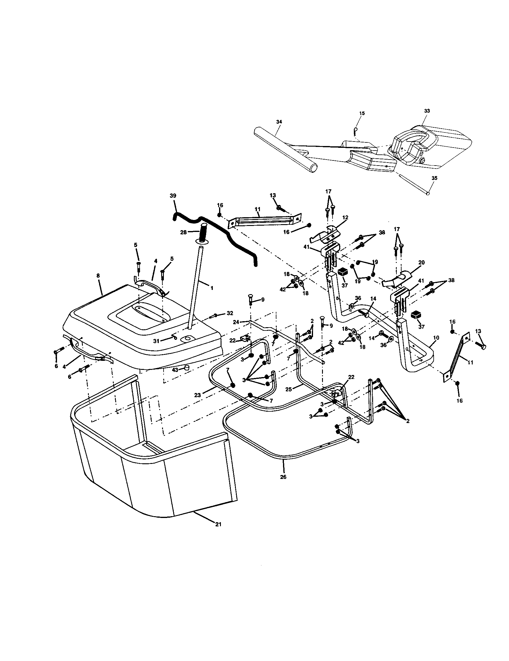 Craftsman 917277121 bagger diagram