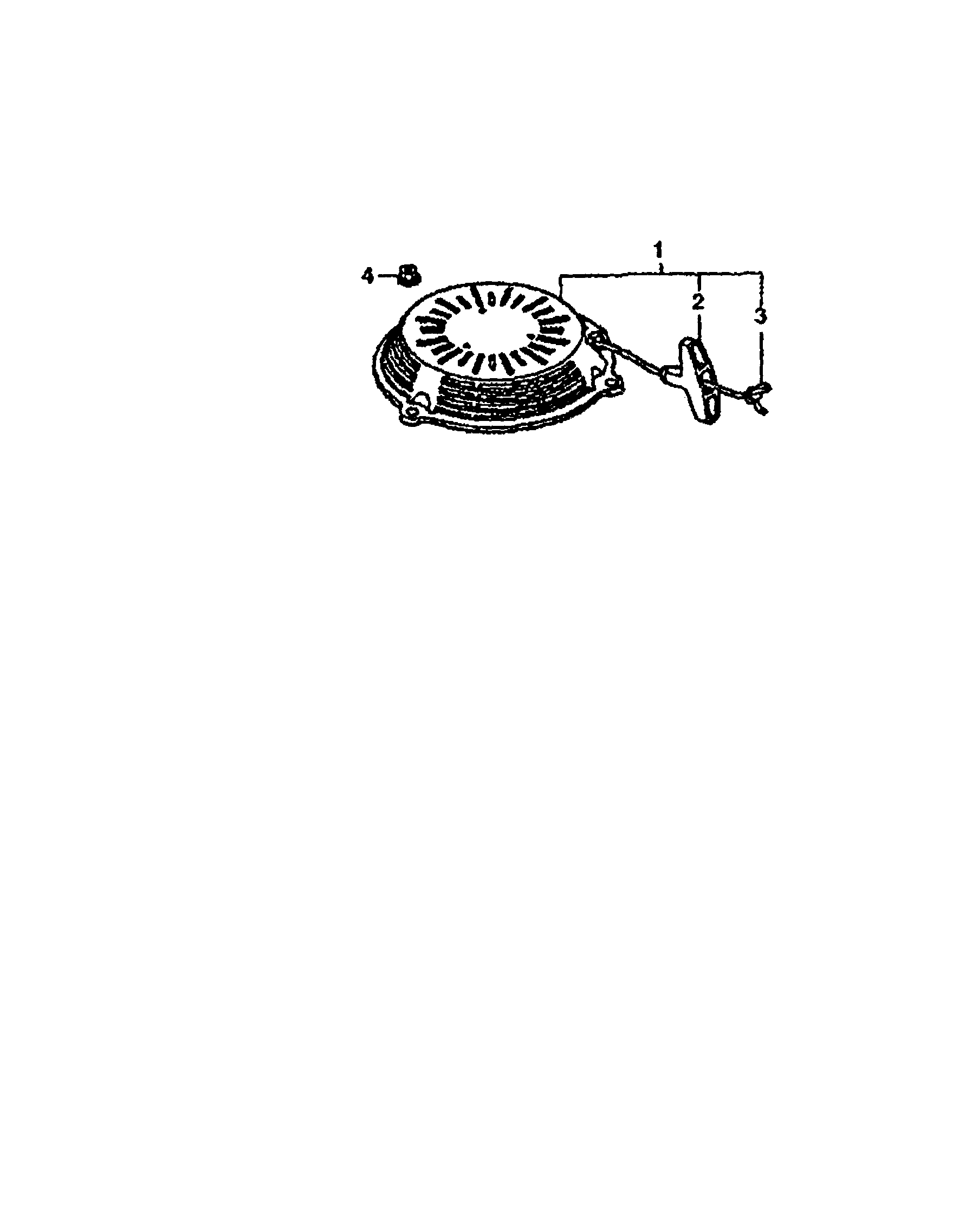 Craftsman 917378520 recoil starter diagram