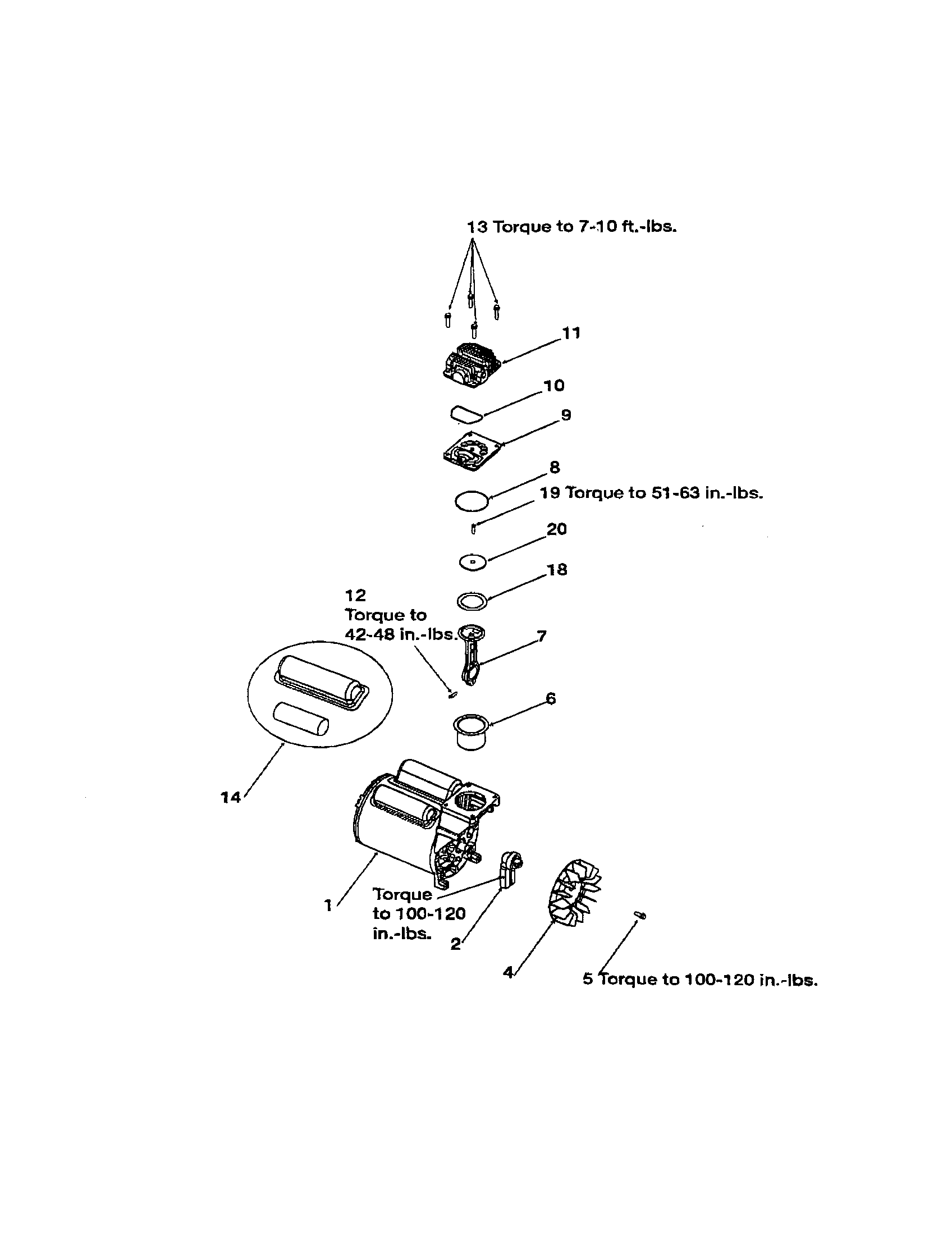 Porter Cable CPF23400S-1 motor/head diagram
