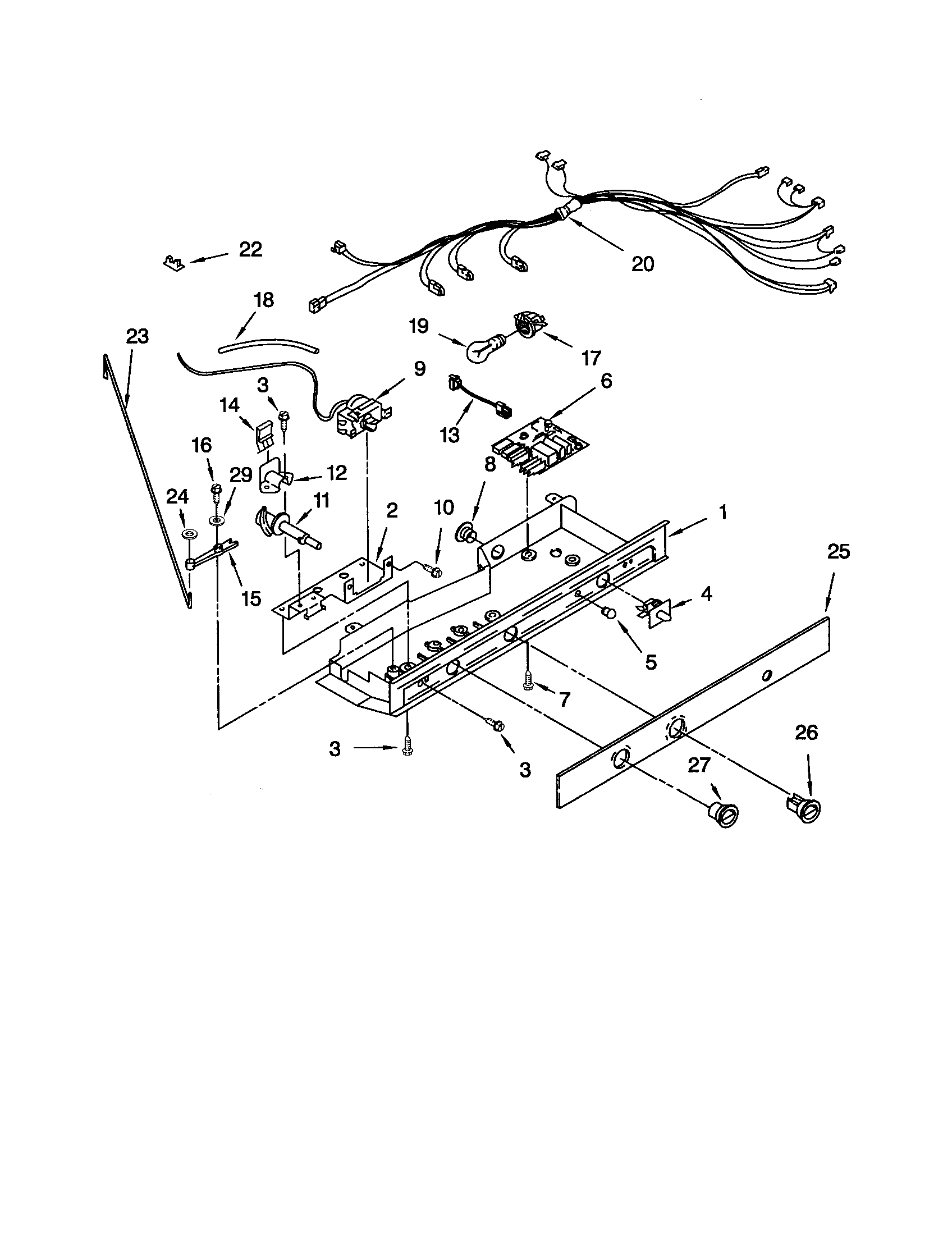 Kenmore 10652574201 control diagram