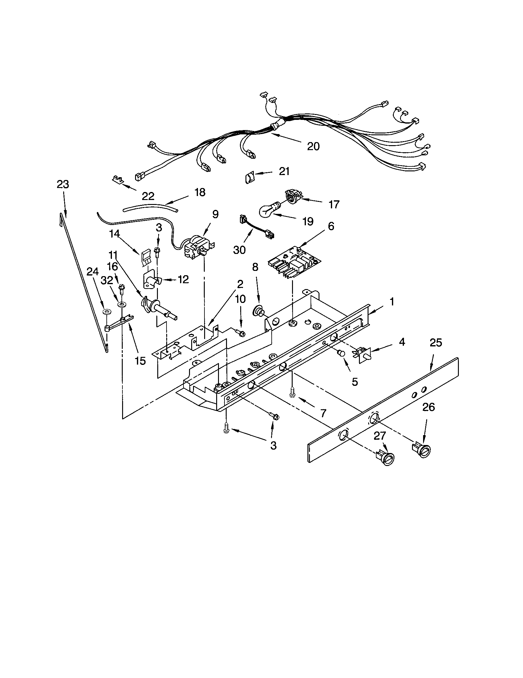 Kenmore 10651269105 control diagram