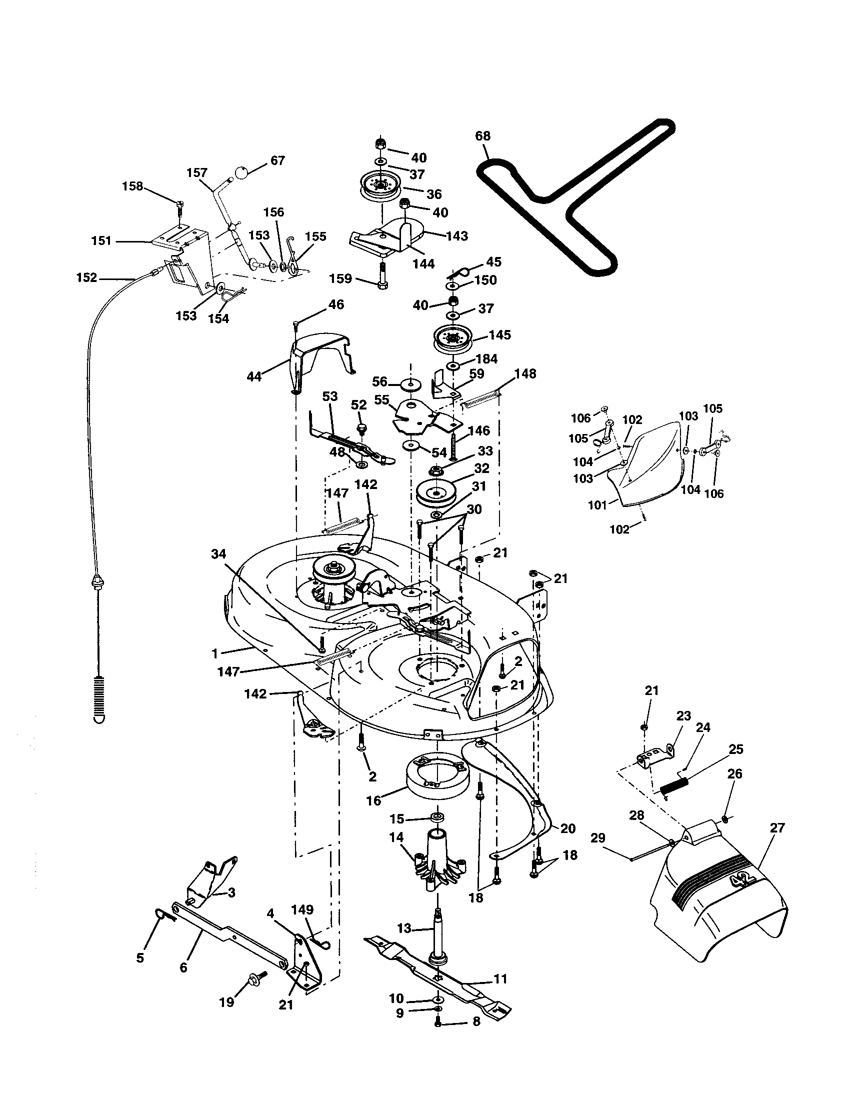 Craftsman 917277160 mower diagram