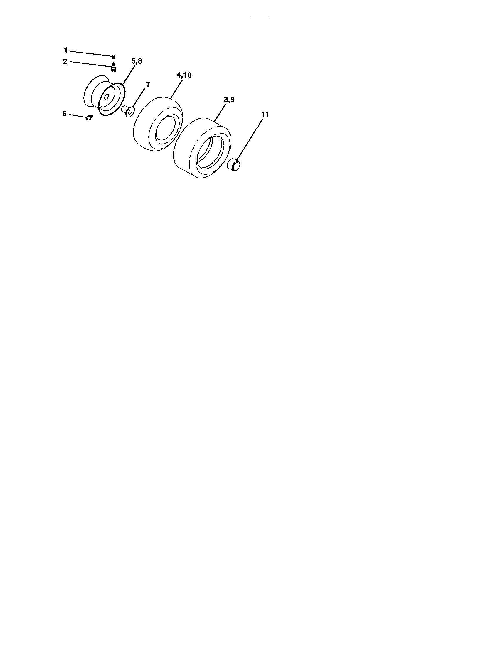 Companion 917257880 wheels and tires diagram