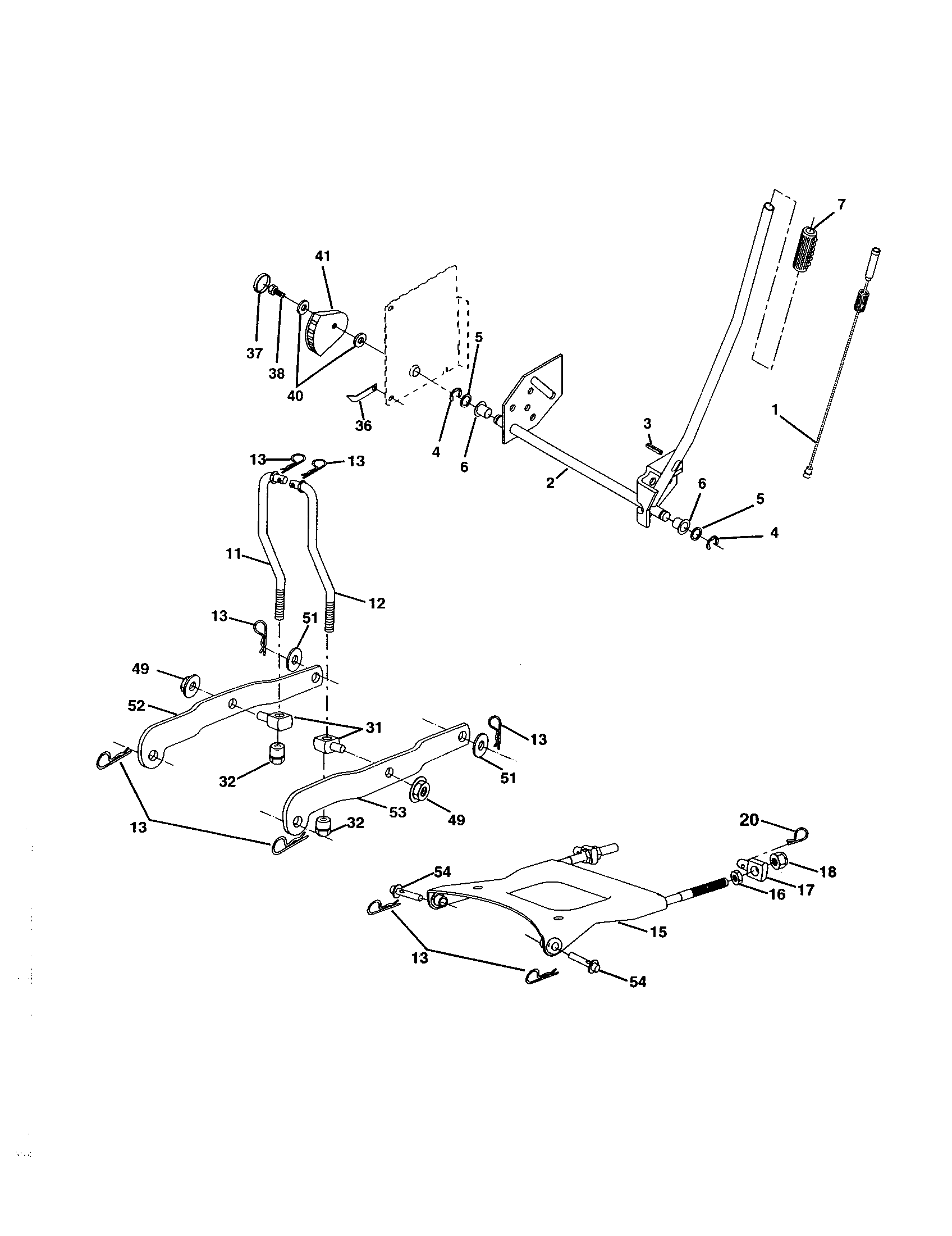 Companion 917257880 lift assembly diagram
