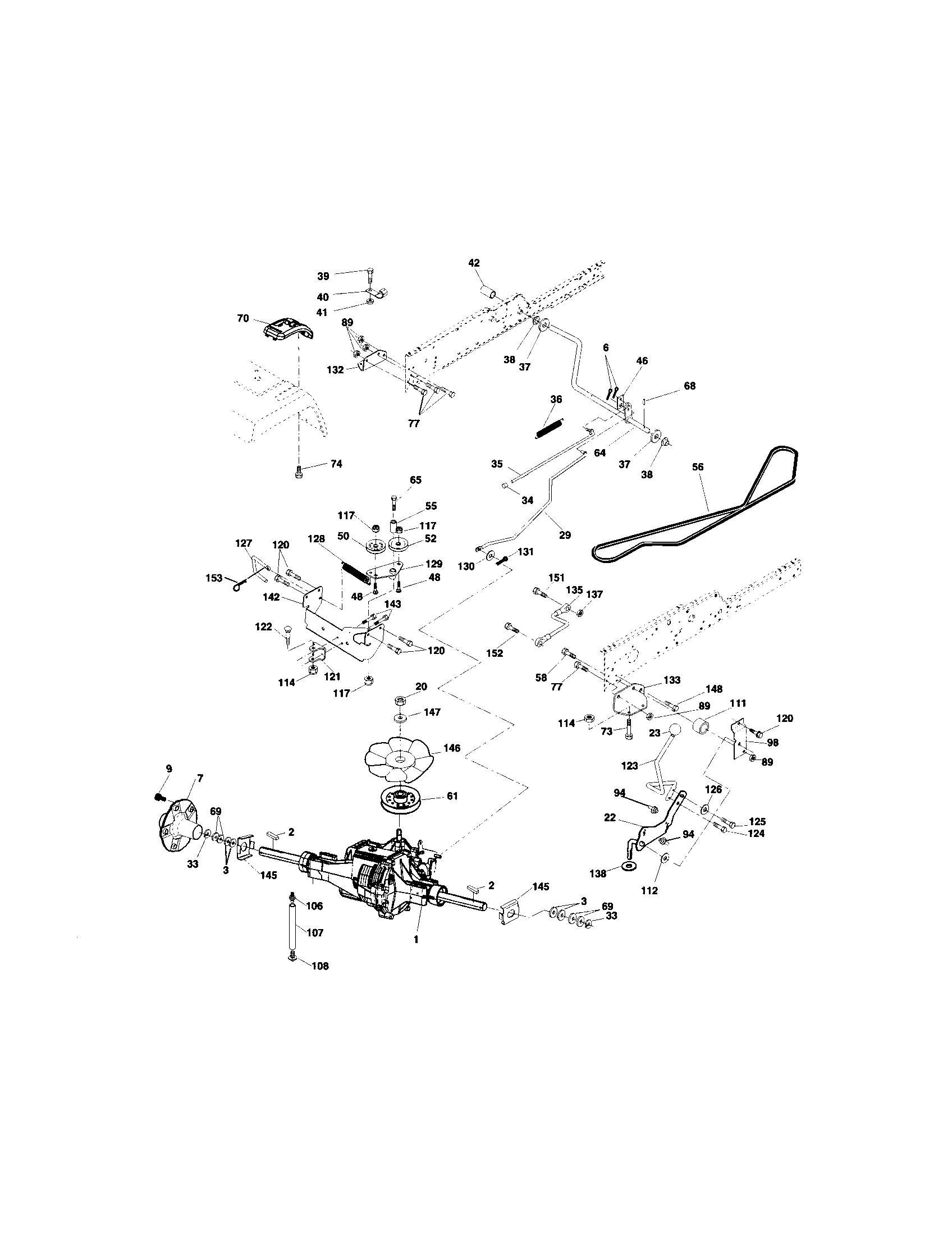 Craftsman 917276041 ground drive diagram