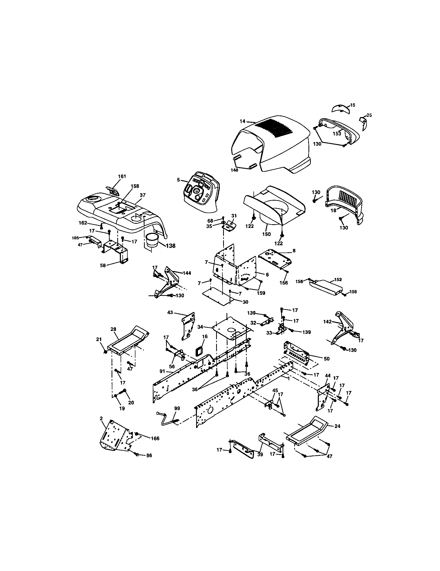 Craftsman 917275285 chassis and enclosures diagram