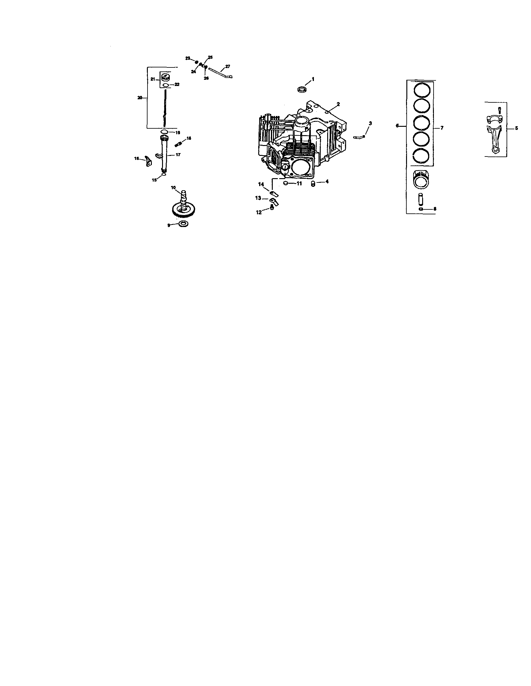 Craftsman 917276011 crankcase diagram