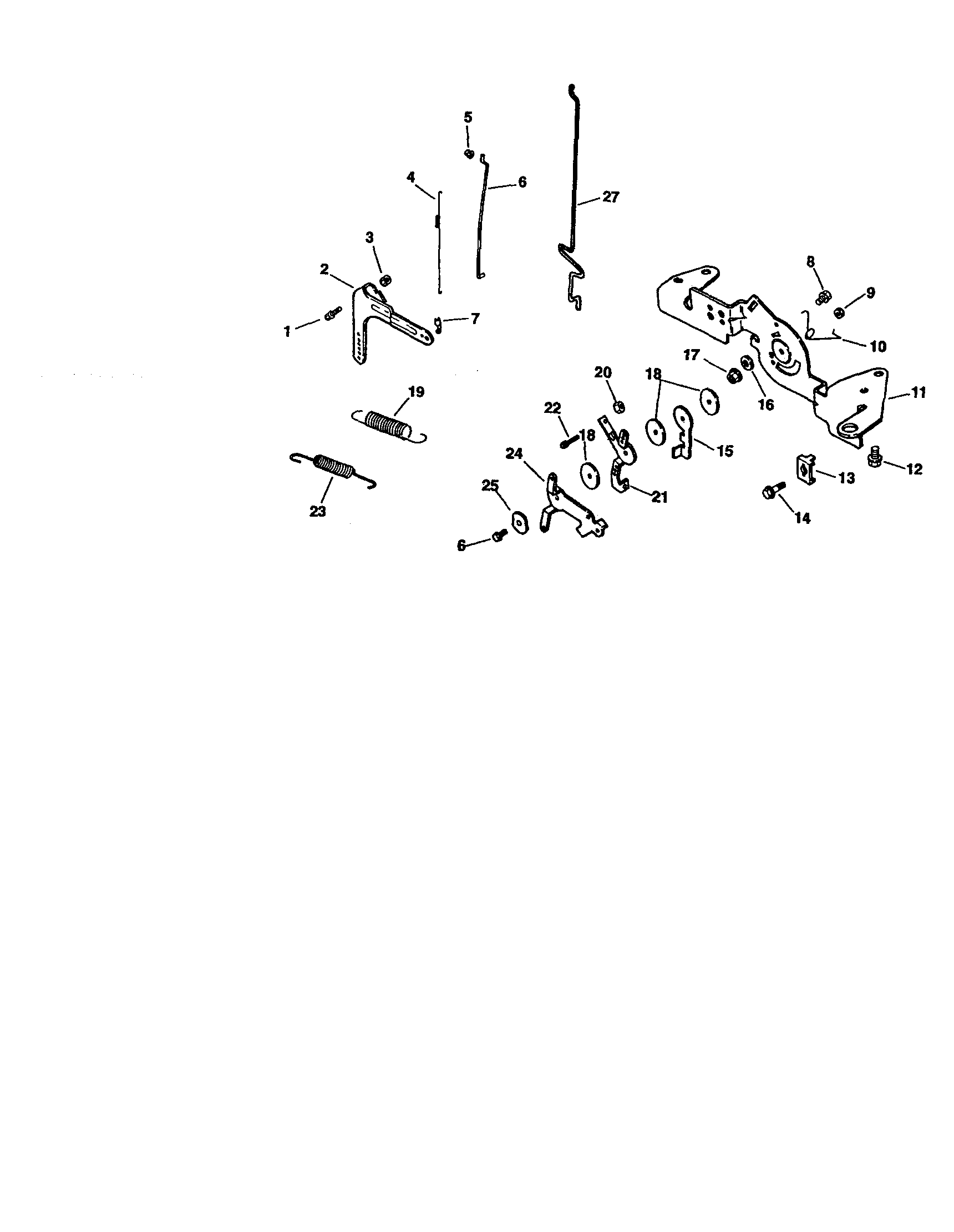 Craftsman 917276011 engine controls diagram