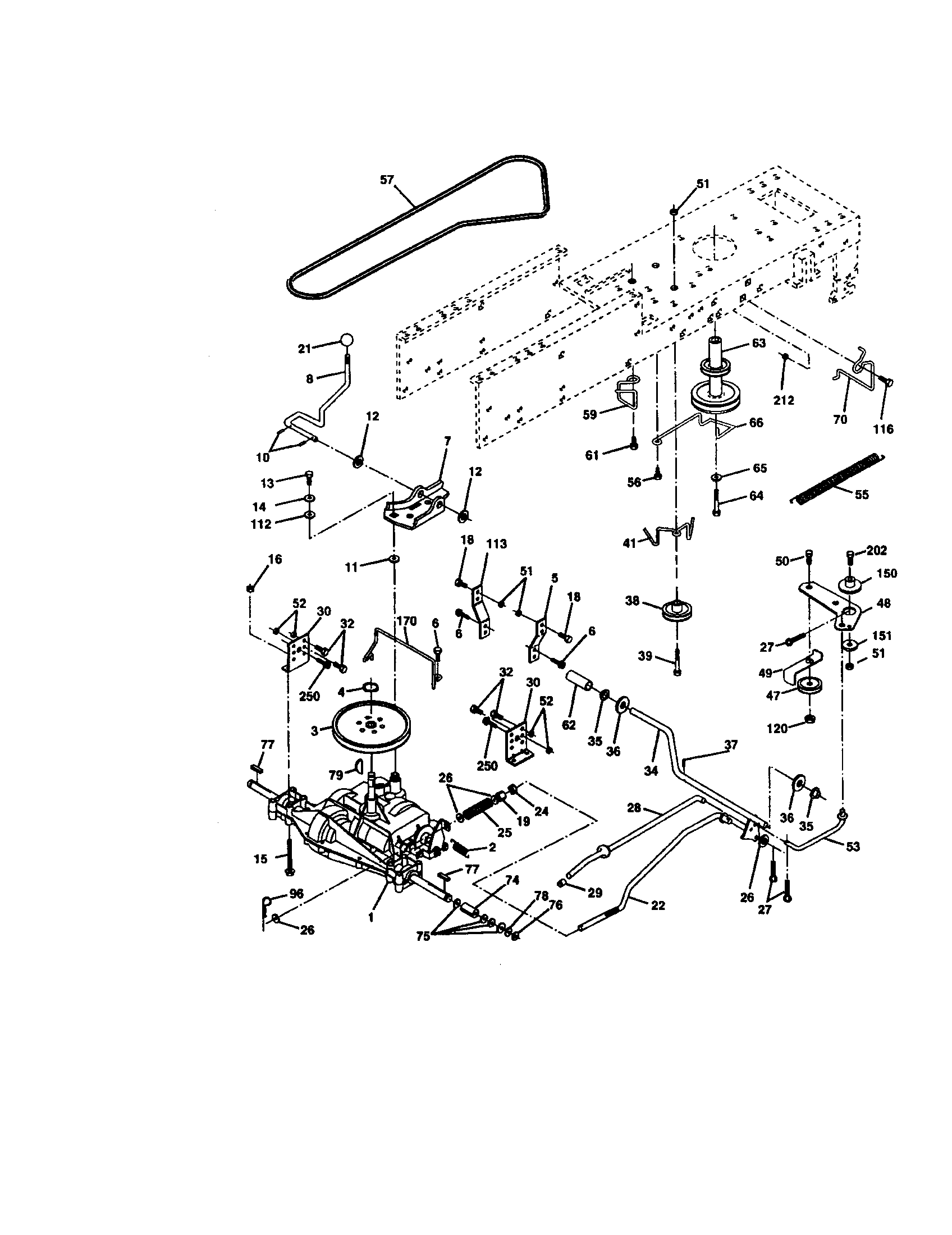 Craftsman 917272352 ground drive diagram