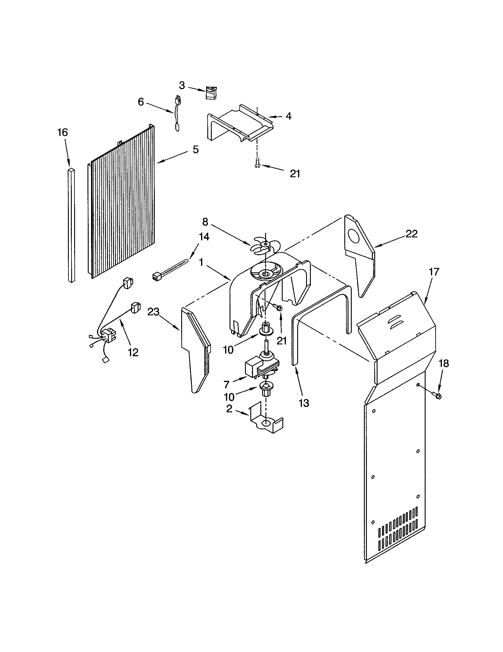 Kenmore 10653604200 air flow diagram