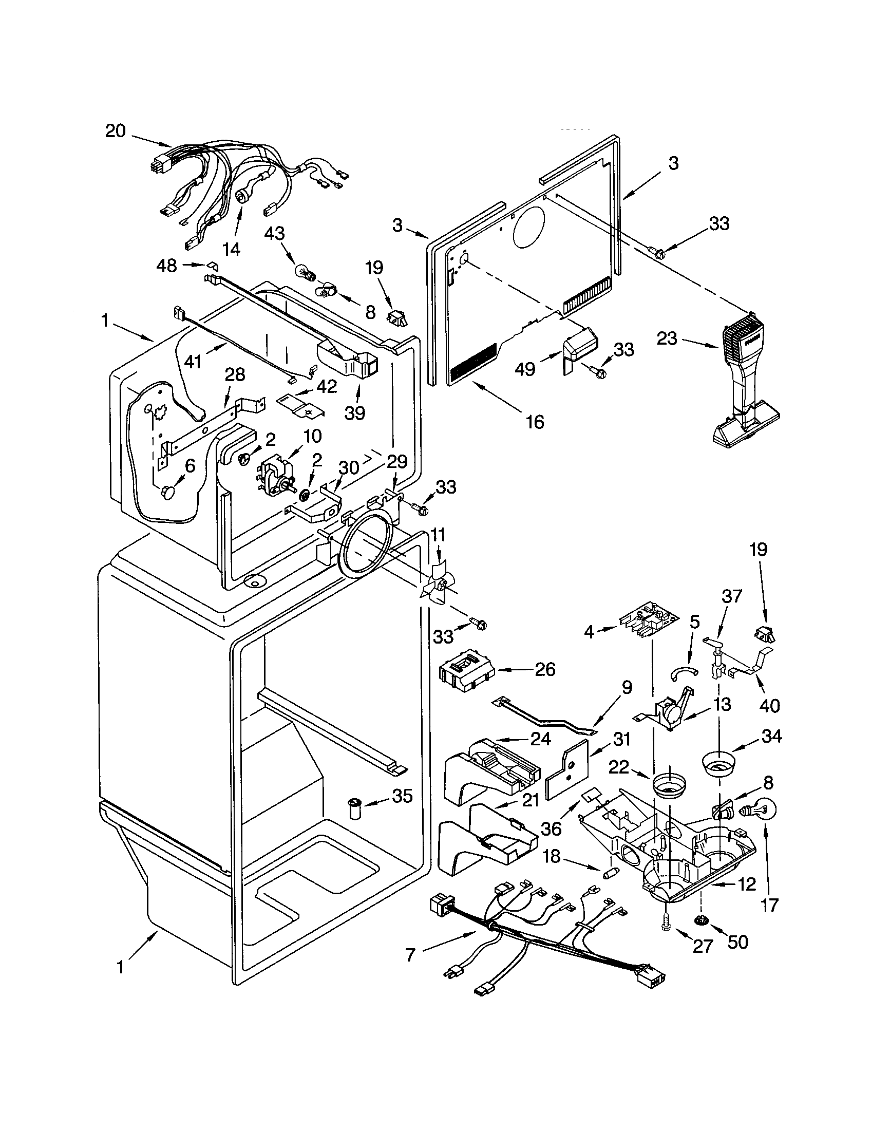 Kenmore 10673193302 liner diagram
