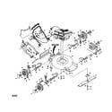 Poulan PP8000MA rotary mower diagram