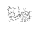 Poulan PP850PE gear case assembly diagram