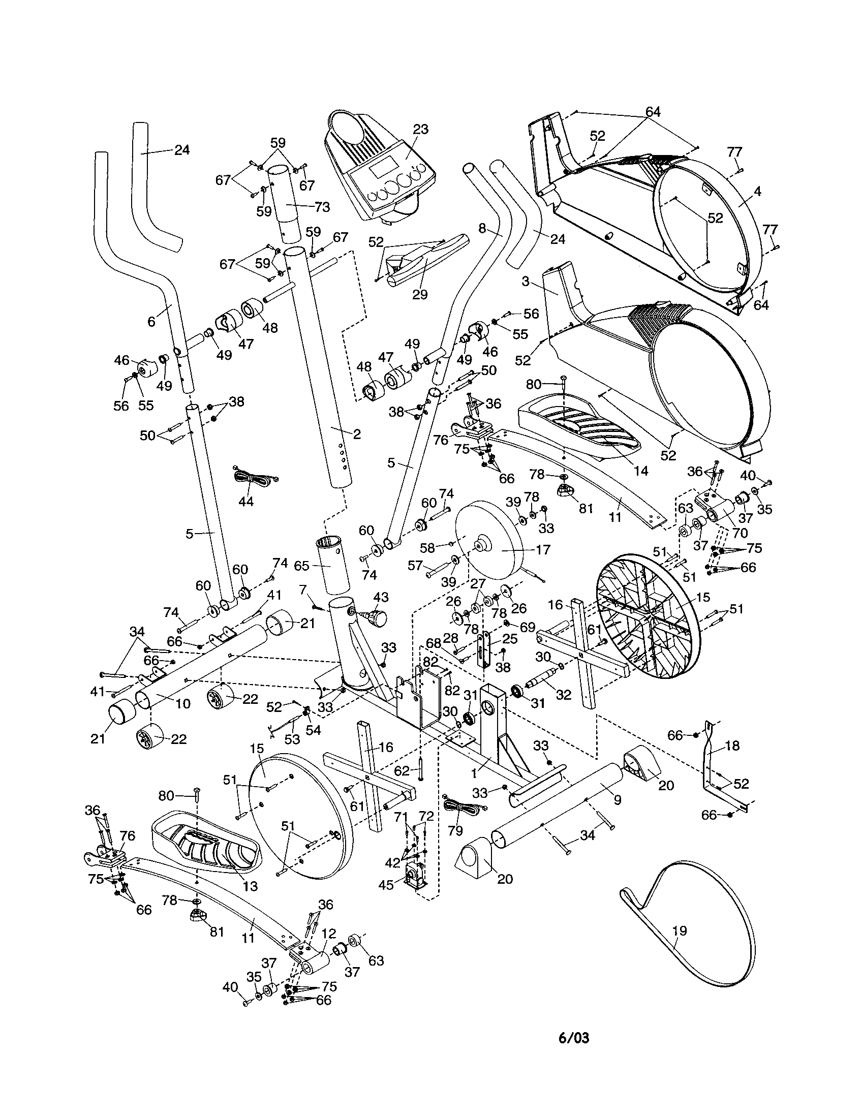 Proform PFEL45012 cycle diagram