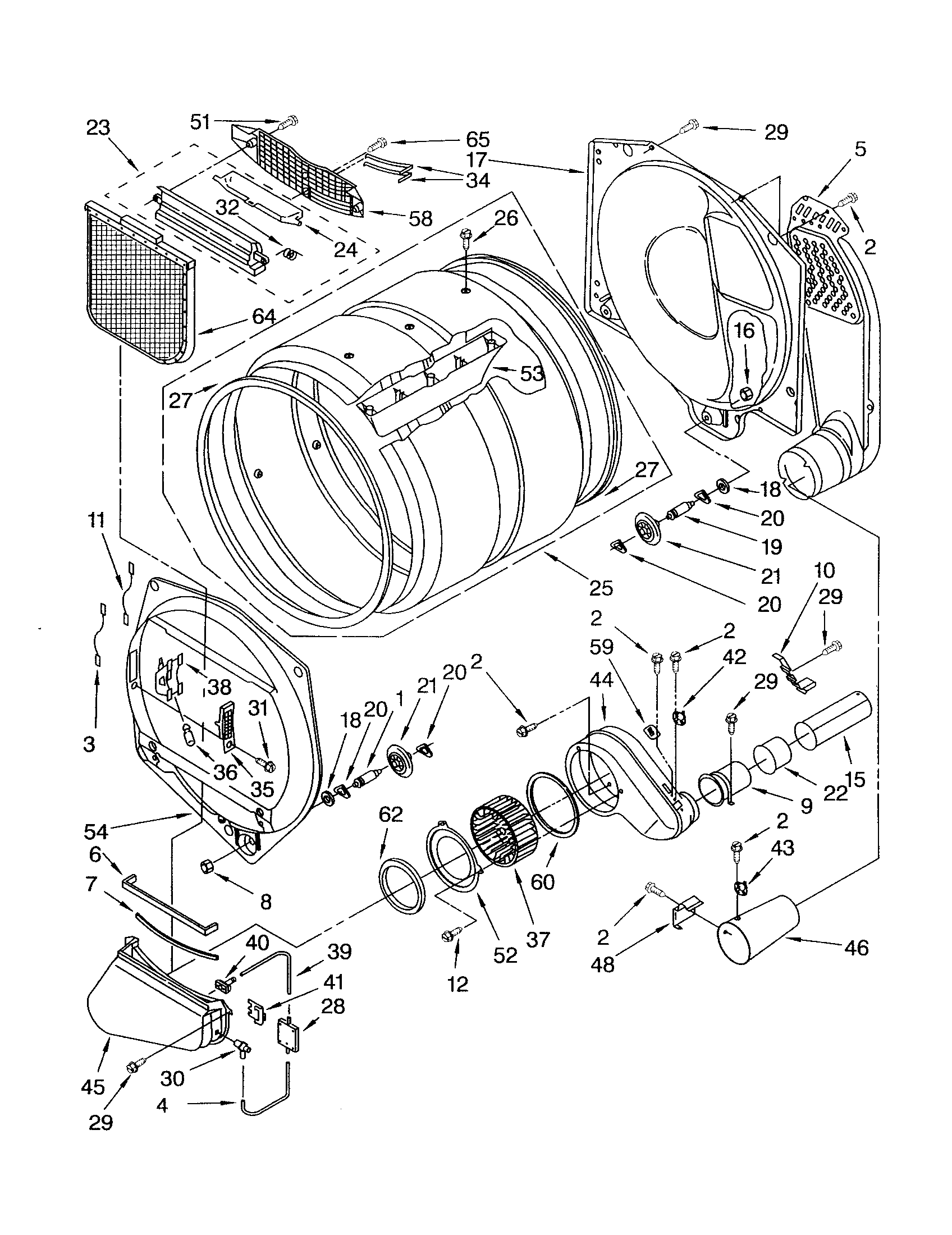 Kenmore 11076952690 bulkhead diagram