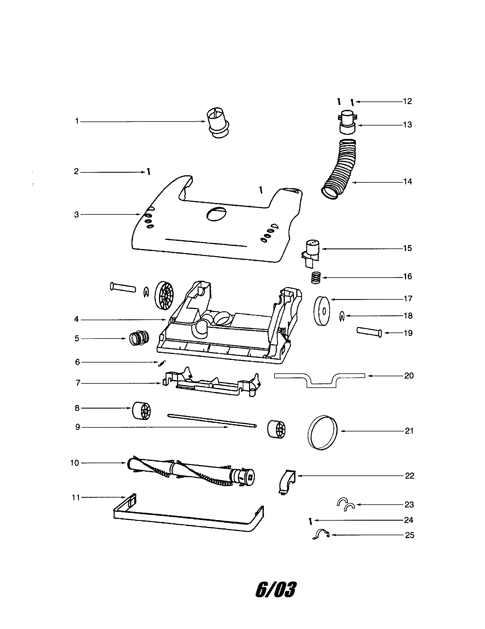 Eureka 4498AS hood/base diagram