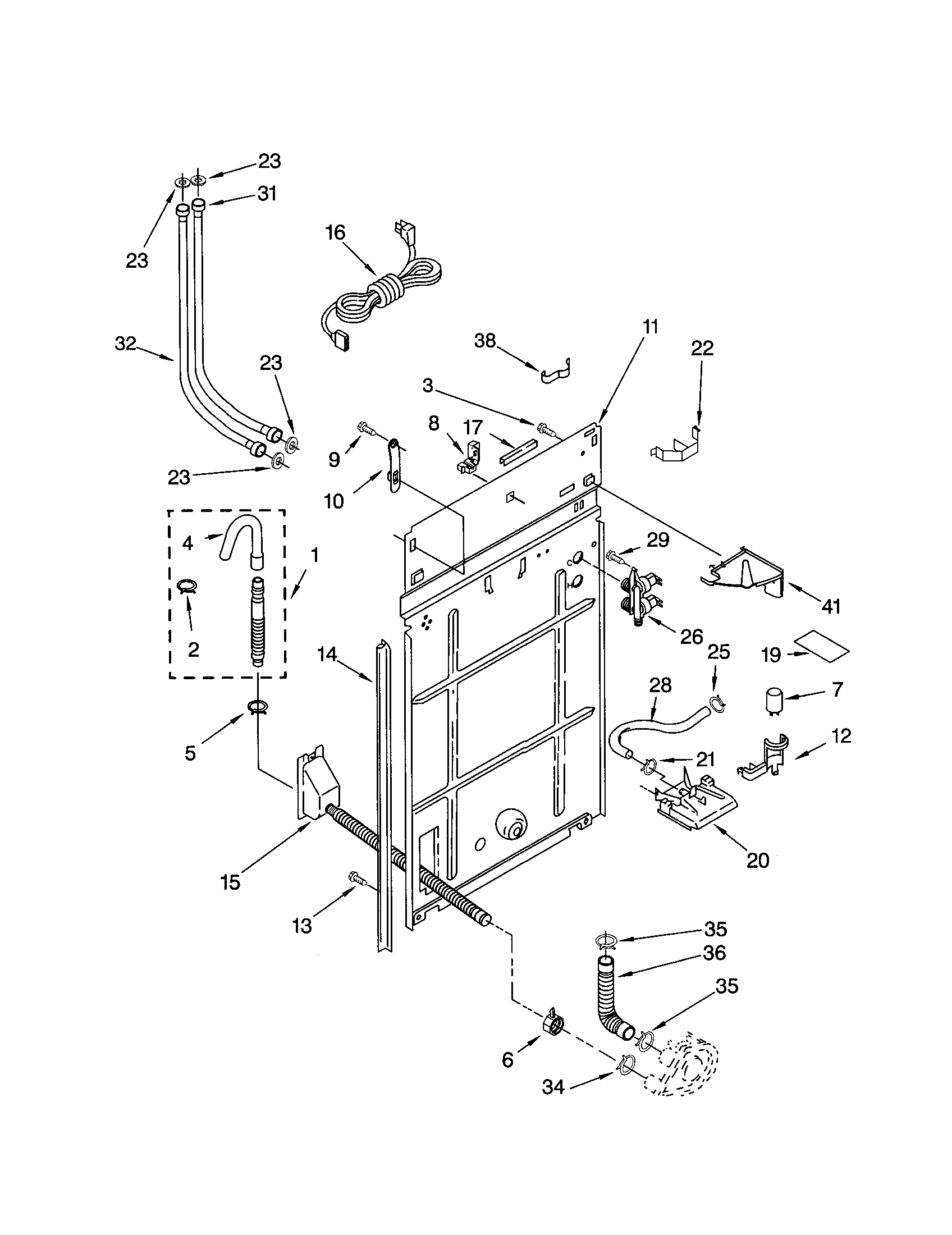 Kenmore 11024862300 rear panel diagram