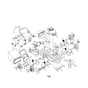 Craftsman 917382772 engine/bag/handle/housing diagram