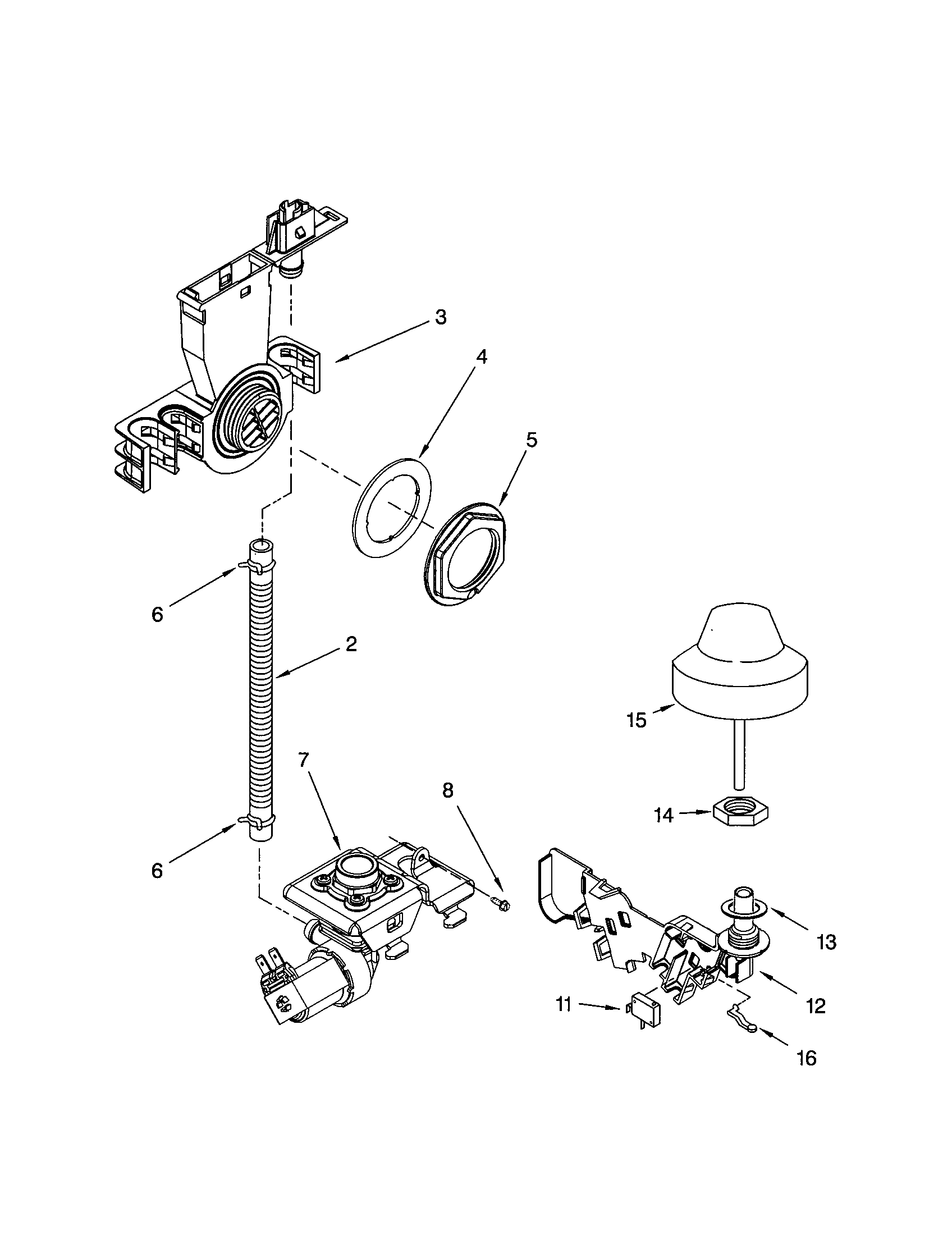 Kenmore 66517462300 fill and overfill diagram