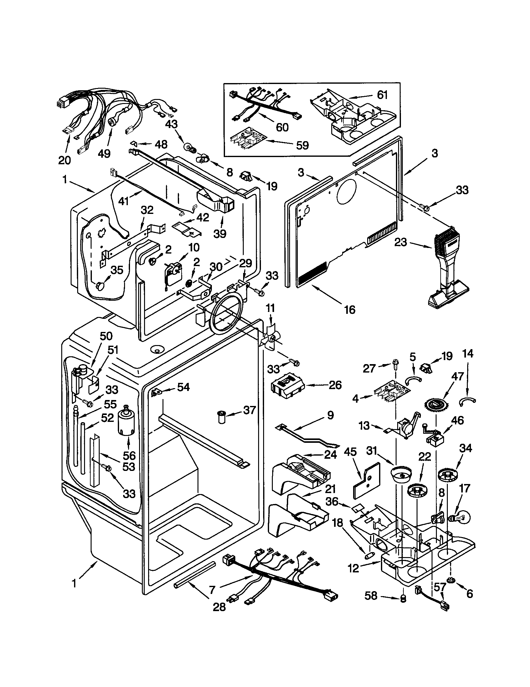 Kenmore 10673294301 liner diagram