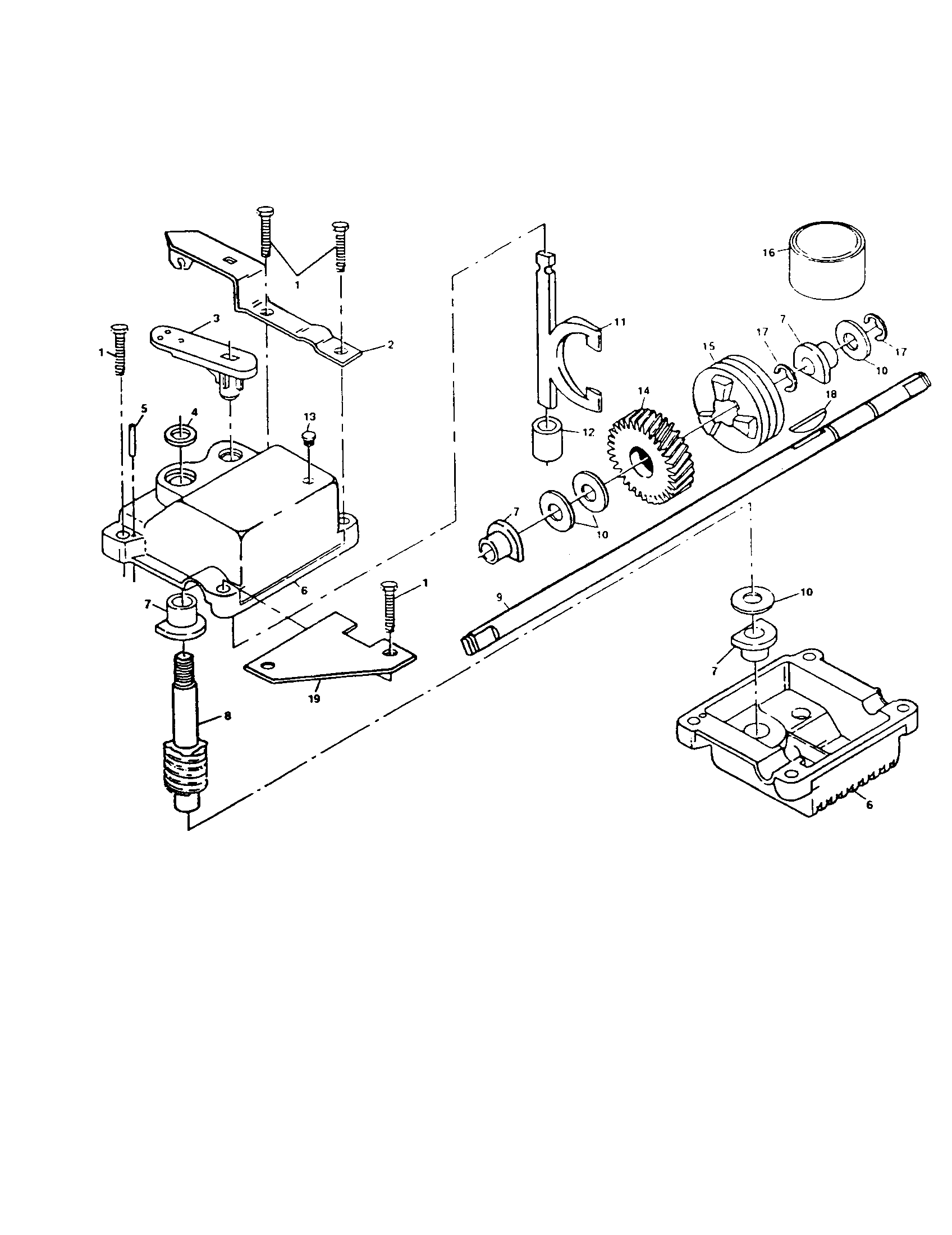 Poulan PP752HIA gearcase assembly - 702510 diagram