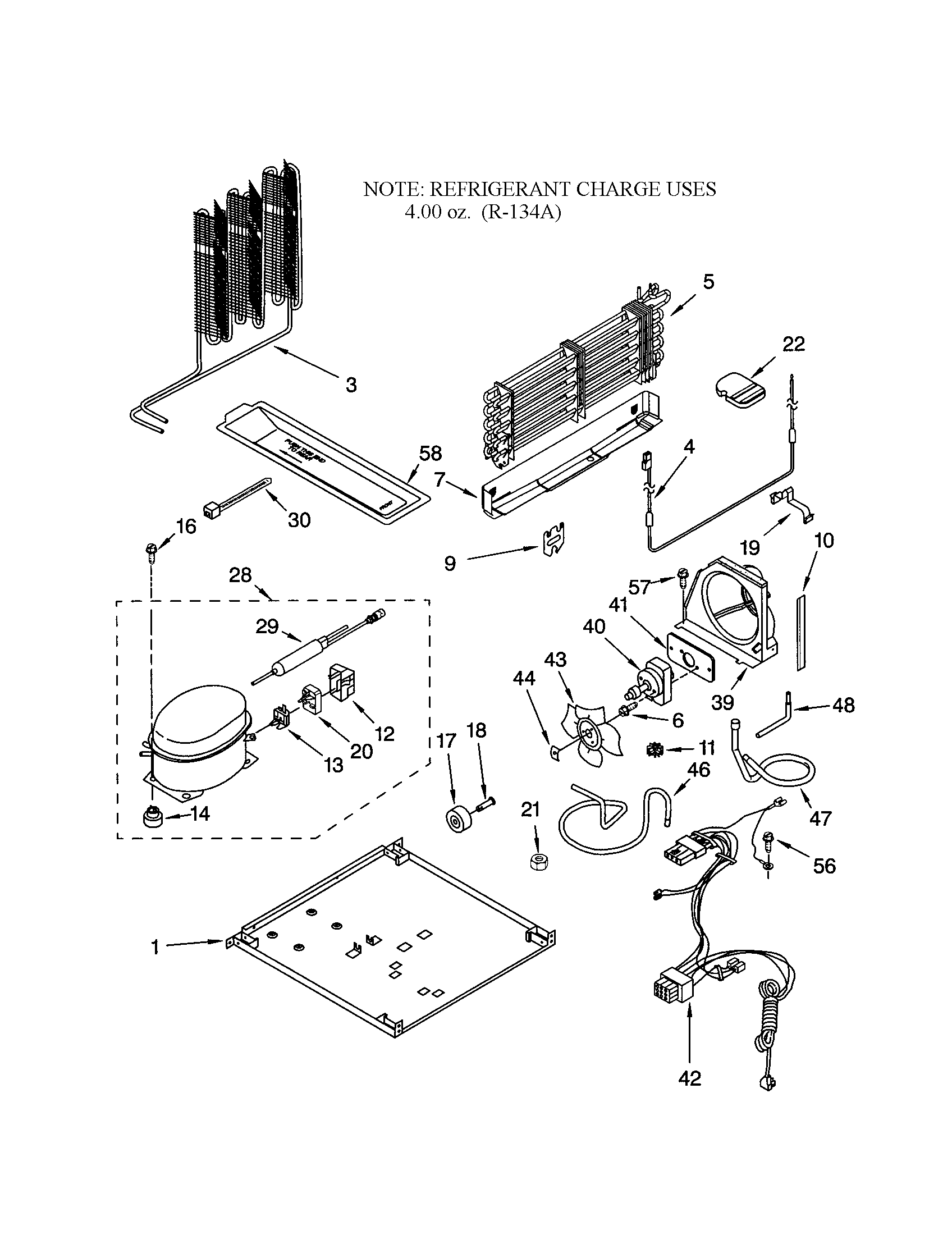 Kenmore 10663844302 unit diagram