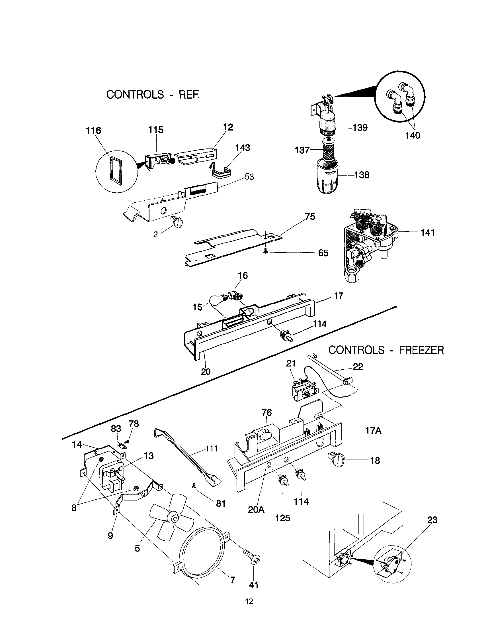 Frigidaire FRS26ZPHD3 controls diagram