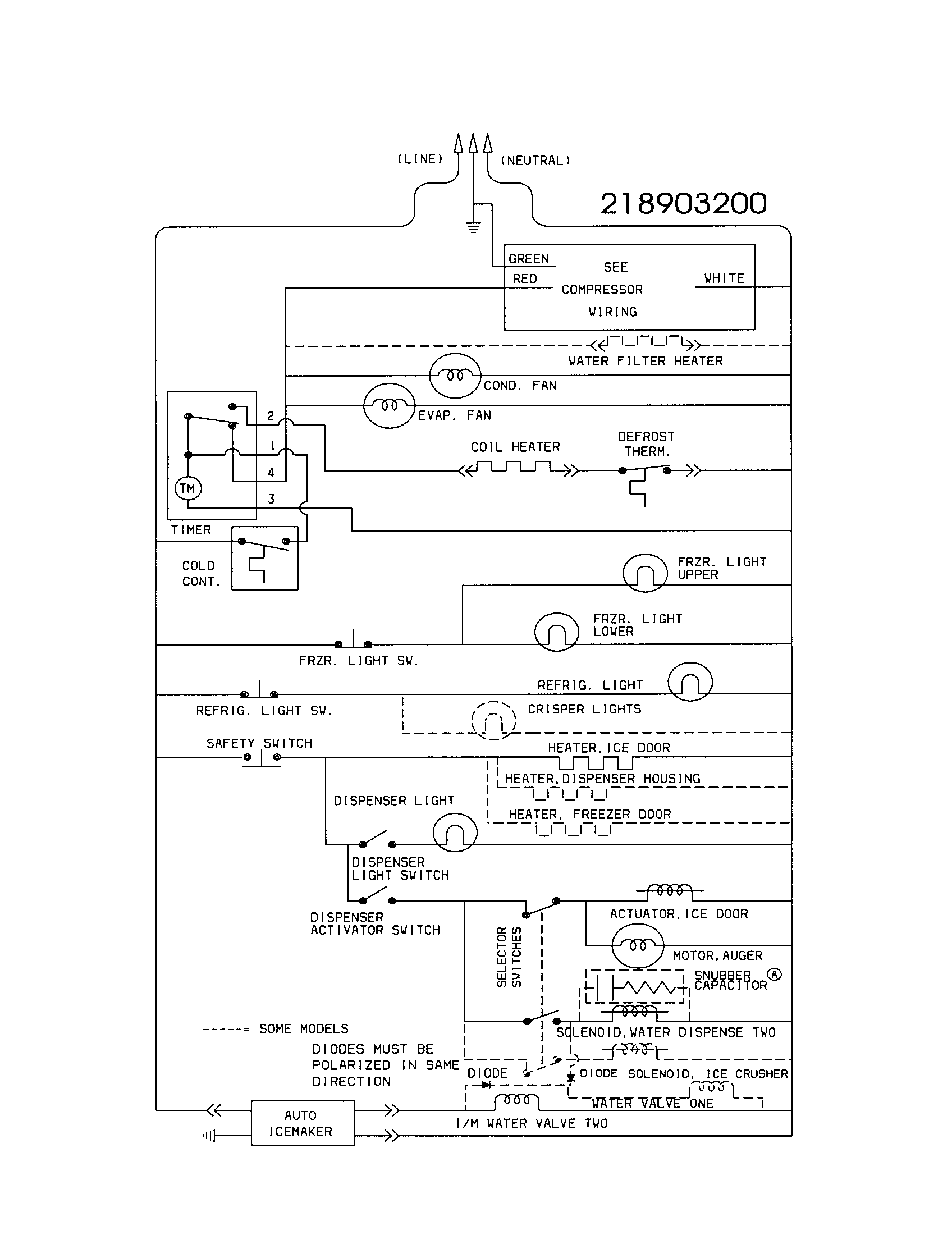 Frigidaire FRS26ZPHD3 wiring schematic diagram