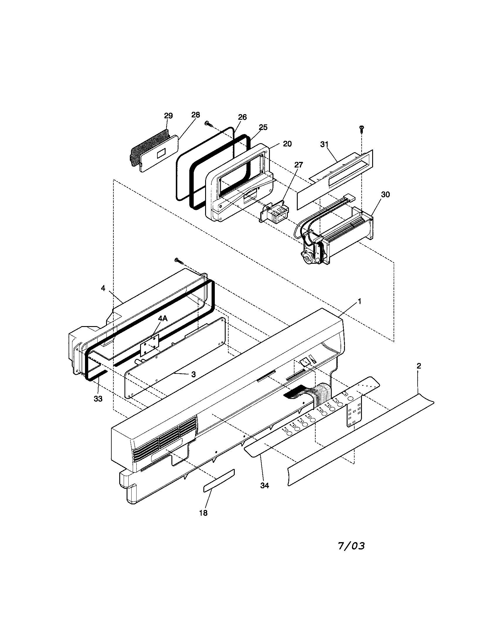 Frigidaire FDB836GFS6 control panel diagram