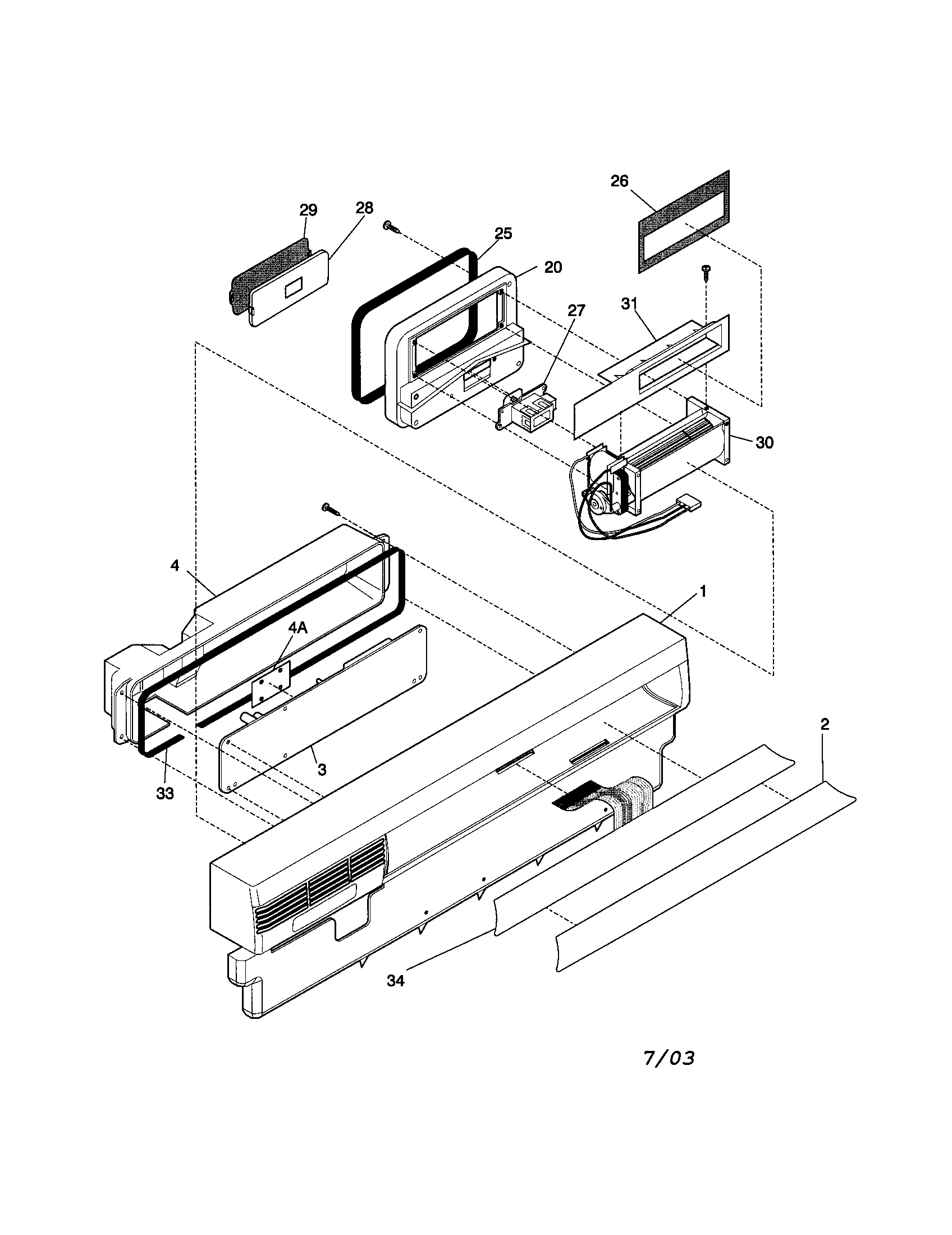 Frigidaire FDB836GFS4 control panel diagram