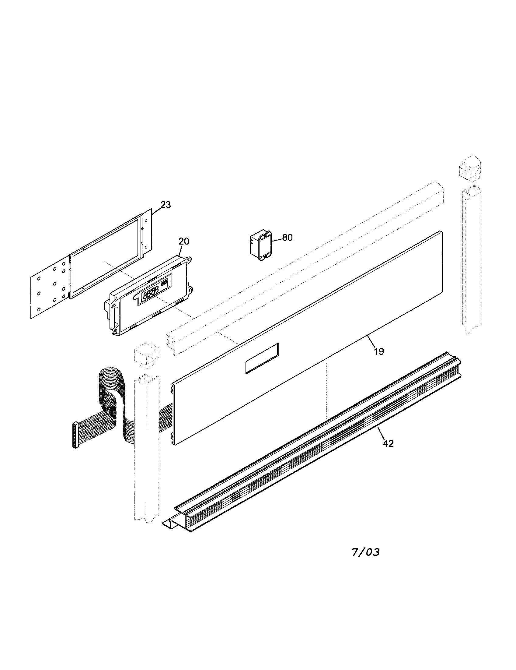 Frigidaire FEB386CEBG control panel diagram