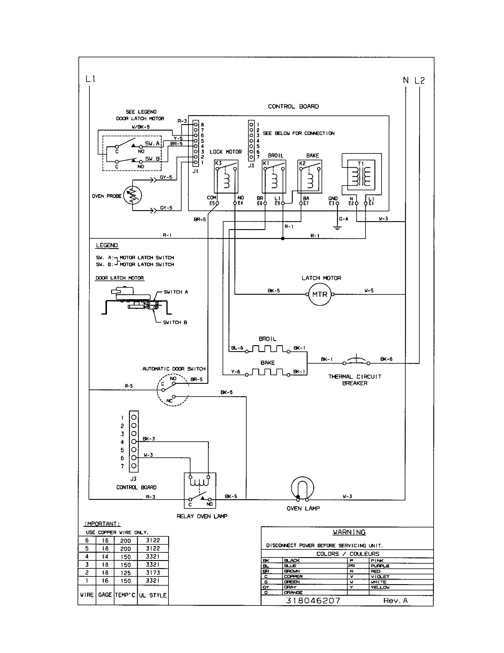 Frigidaire FEB556CESG wiring diagram diagram