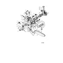 Craftsman 358351040 cover/chassis/chain/bar diagram
