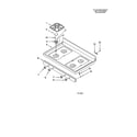 Whirlpool SF387LEGQ0 cooktop diagram