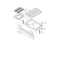 Whirlpool SF387LEGQ0 drawer and broiler diagram