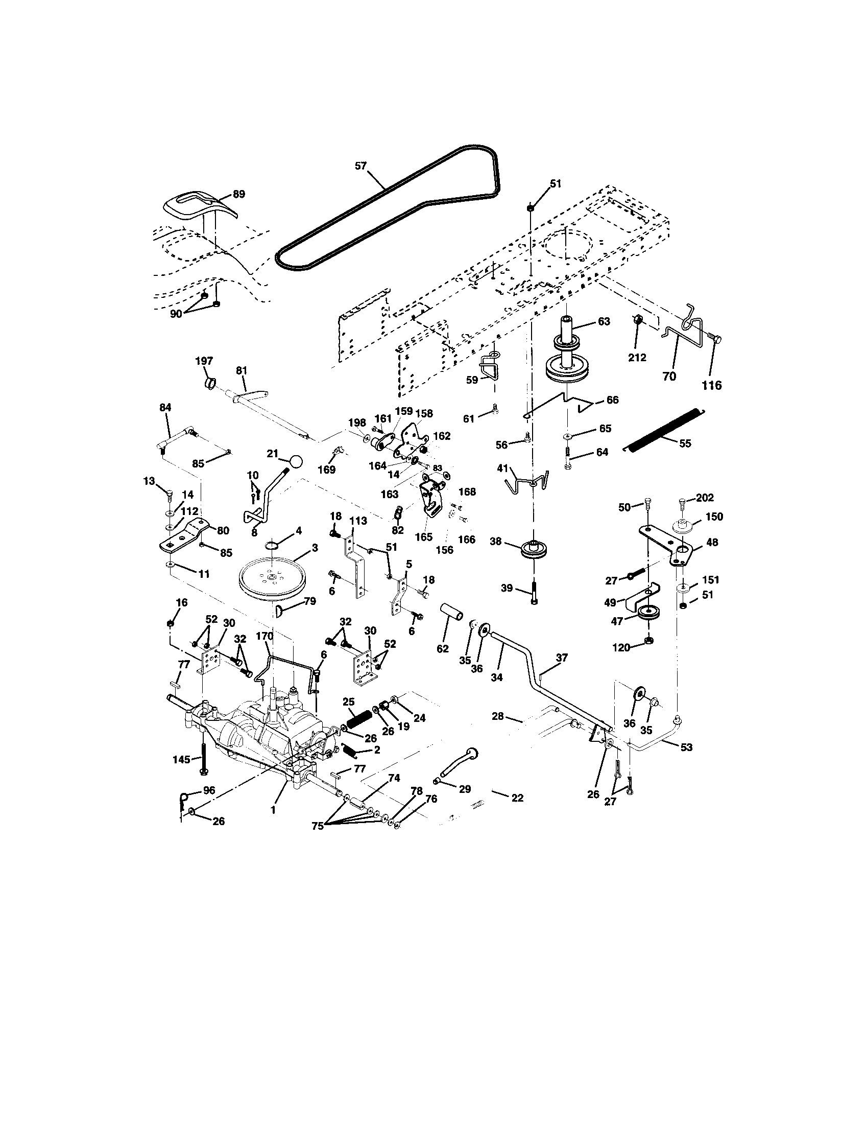 Craftsman 917273471 ground drive diagram
