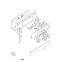 Frigidaire GEF365BHSA backguard diagram