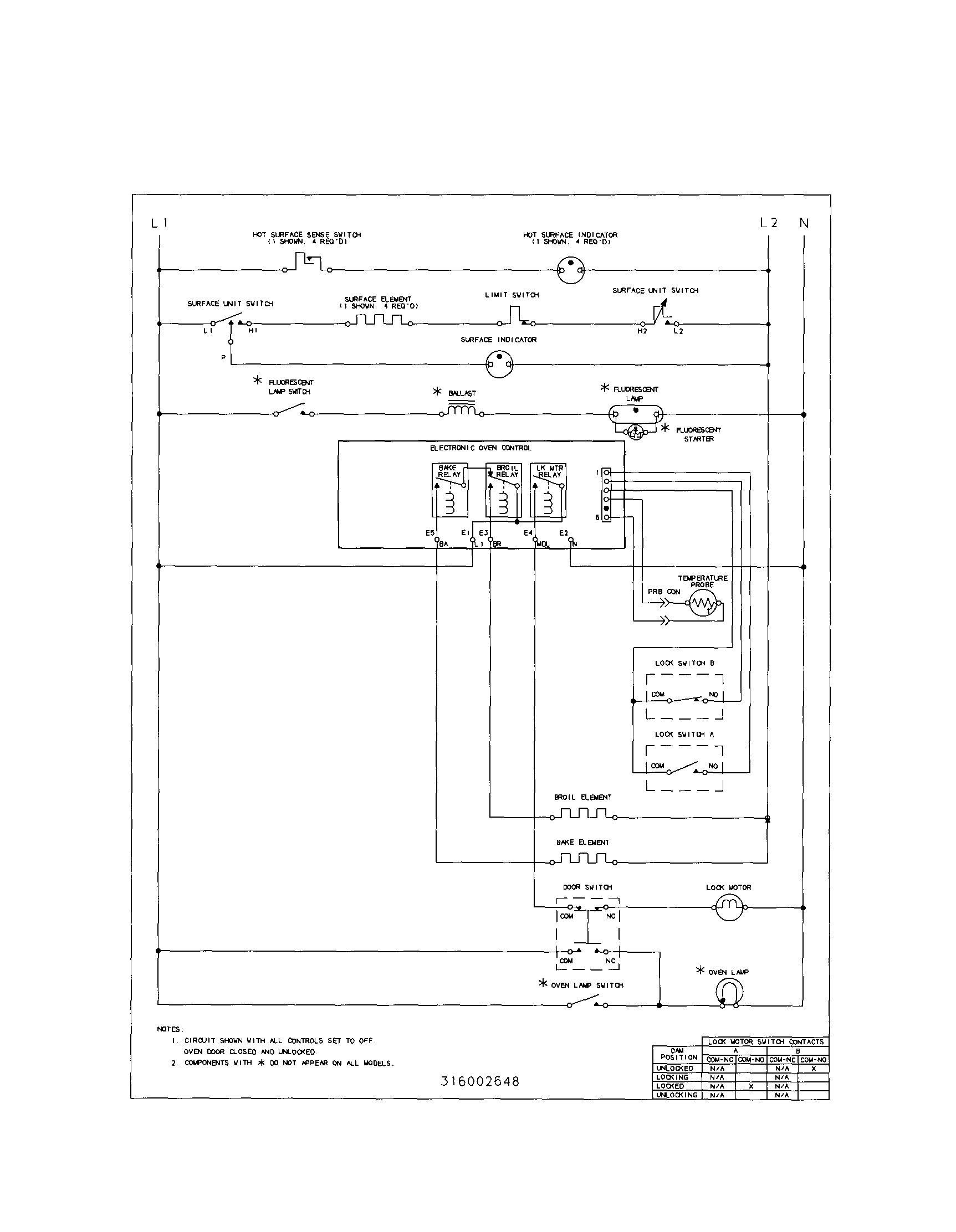 Frigidaire GEF365BHSA wiring diagram diagram