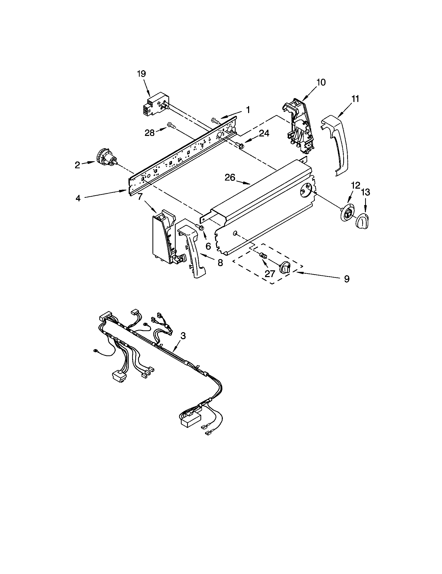 Kenmore 11014112300 control panel diagram