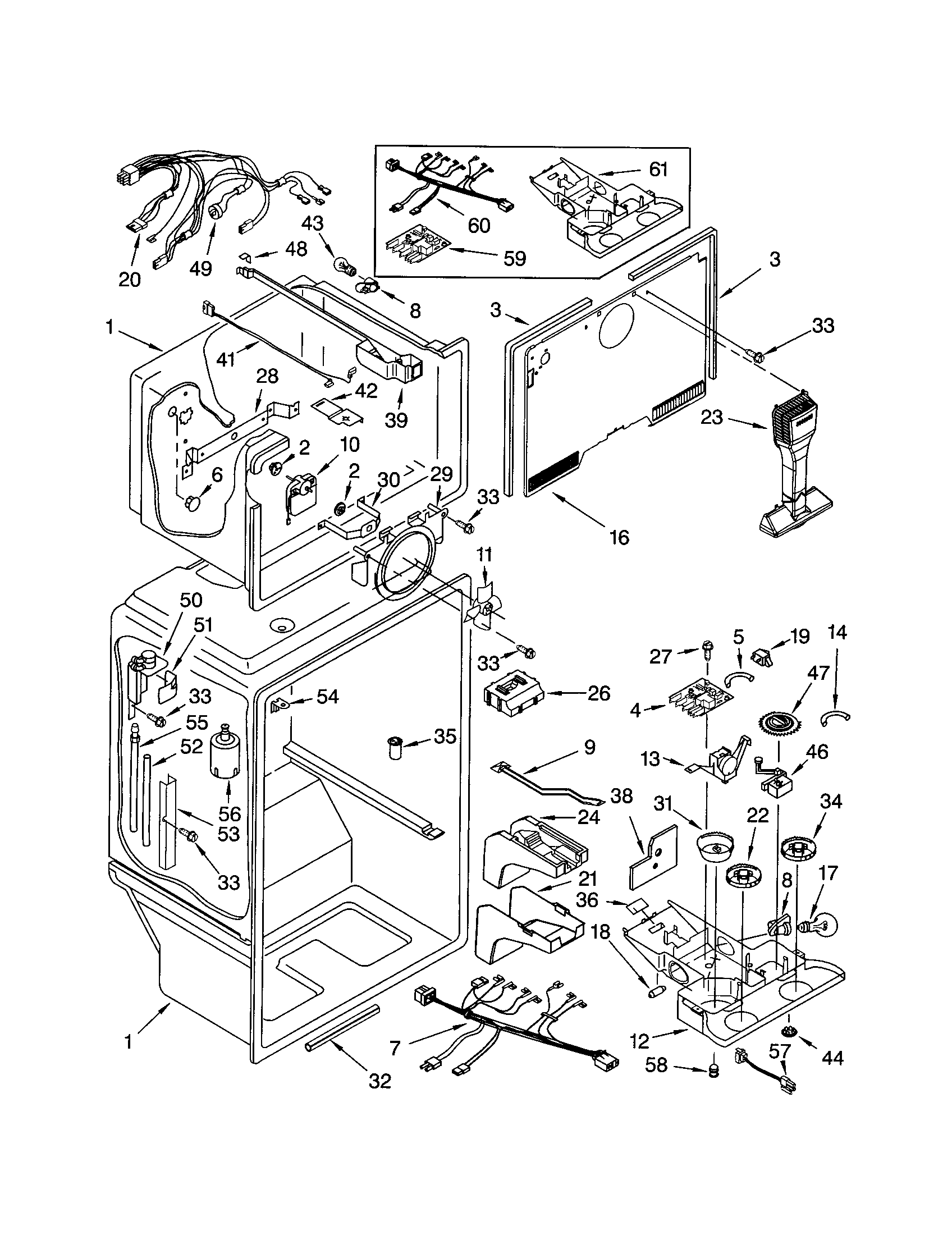 Kenmore 10673972301 liner diagram